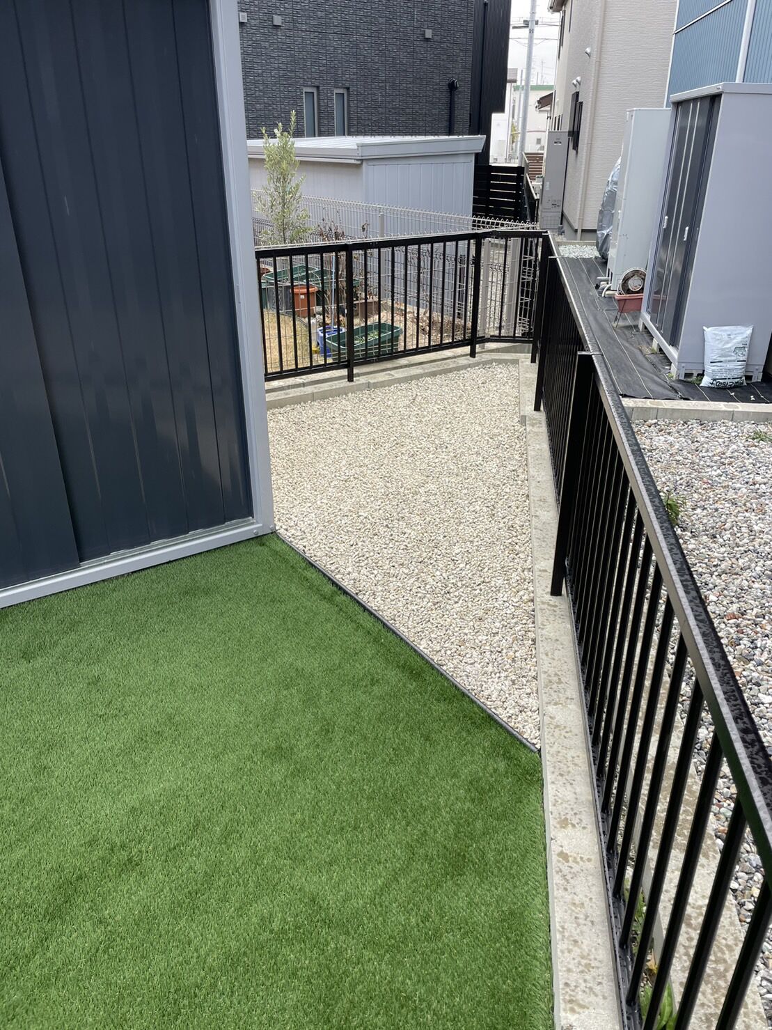 尾張旭市U様邸　リンクストーン樹脂舗装工事＋モルタル階段新設
