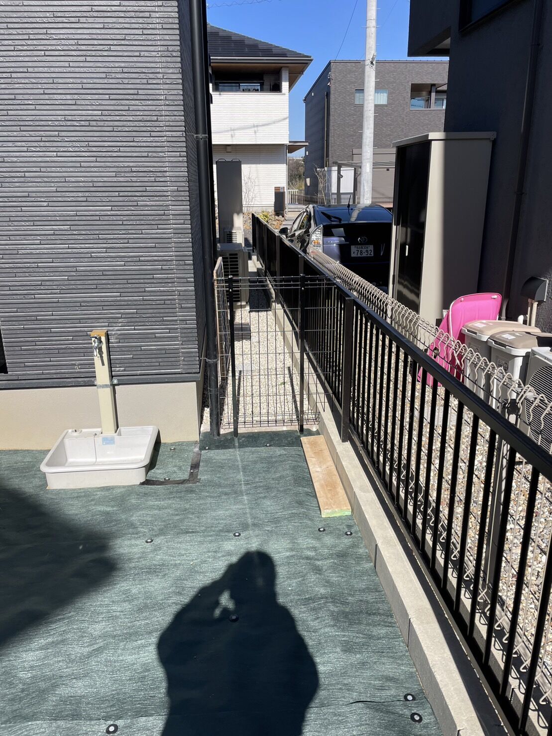 尾張旭市U様邸　リンクストーン樹脂舗装工事＋モルタル階段新設