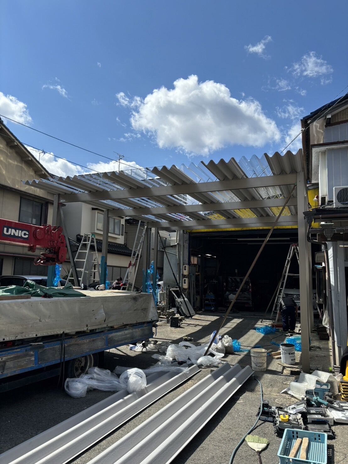 尾張旭市U様邸　リンクストーン樹脂舗装工事＋モルタル階段新設