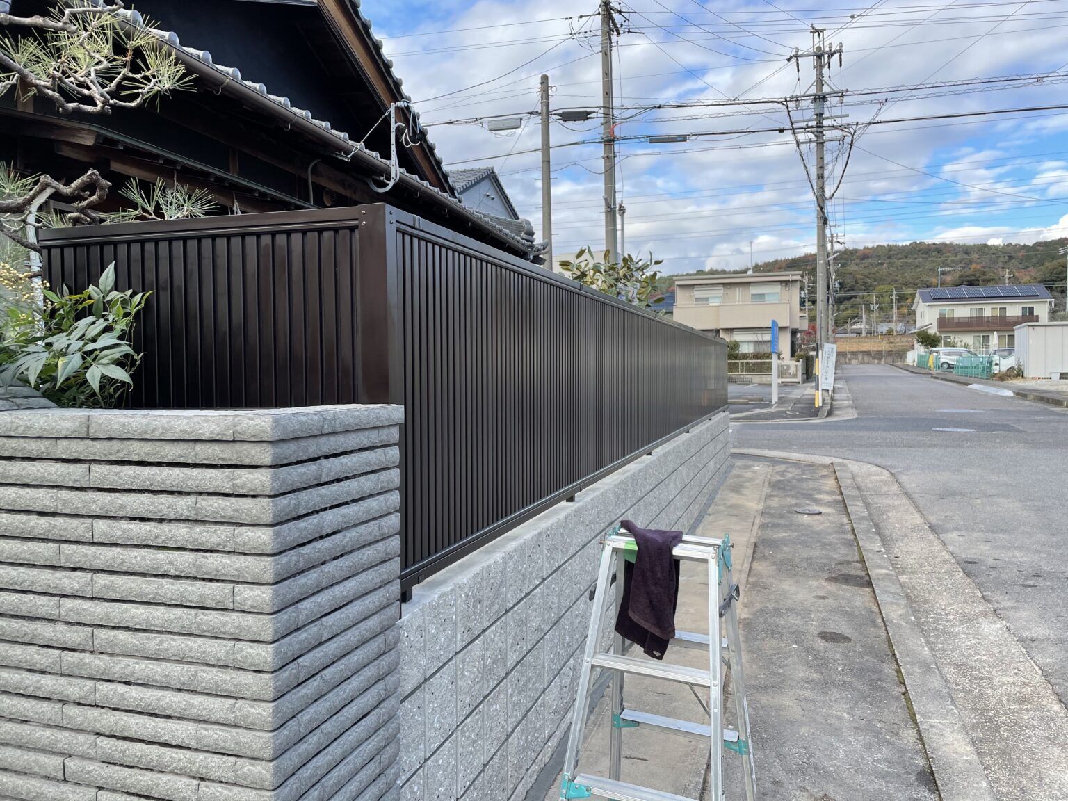 尾張旭市U様邸　リンクストーン樹脂舗装工事＋モルタル階段新設