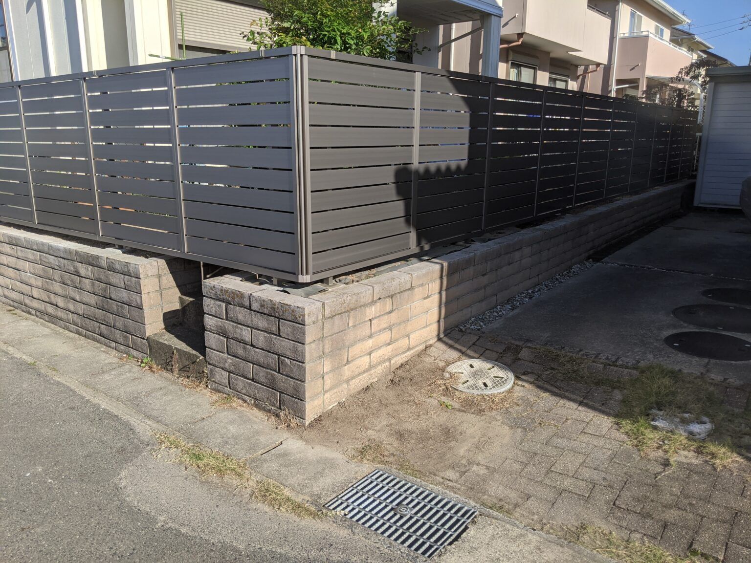 尾張旭市U様邸　リンクストーン樹脂舗装工事＋モルタル階段新設