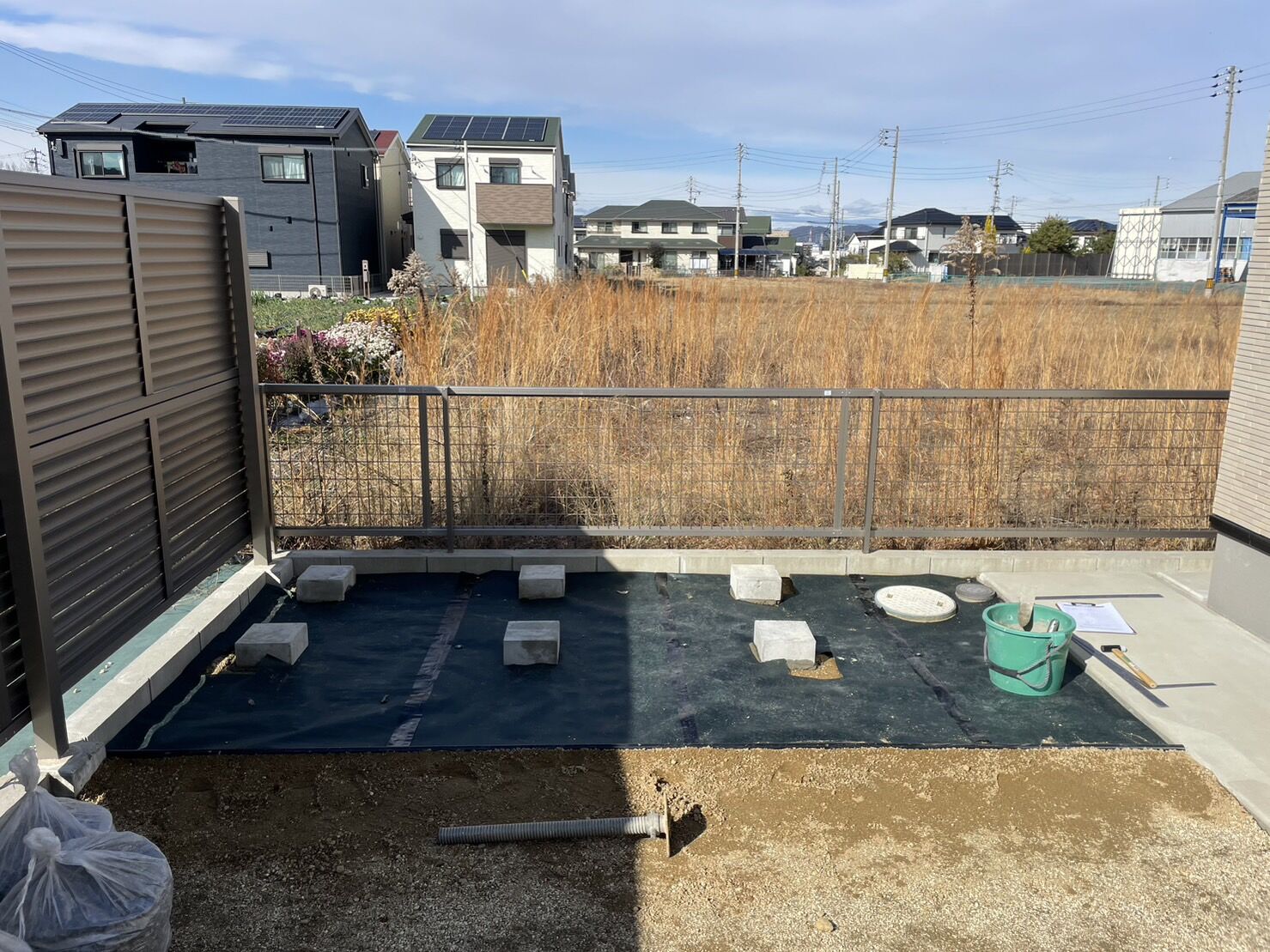 尾張旭市U様邸　リンクストーン樹脂舗装工事＋モルタル階段新設