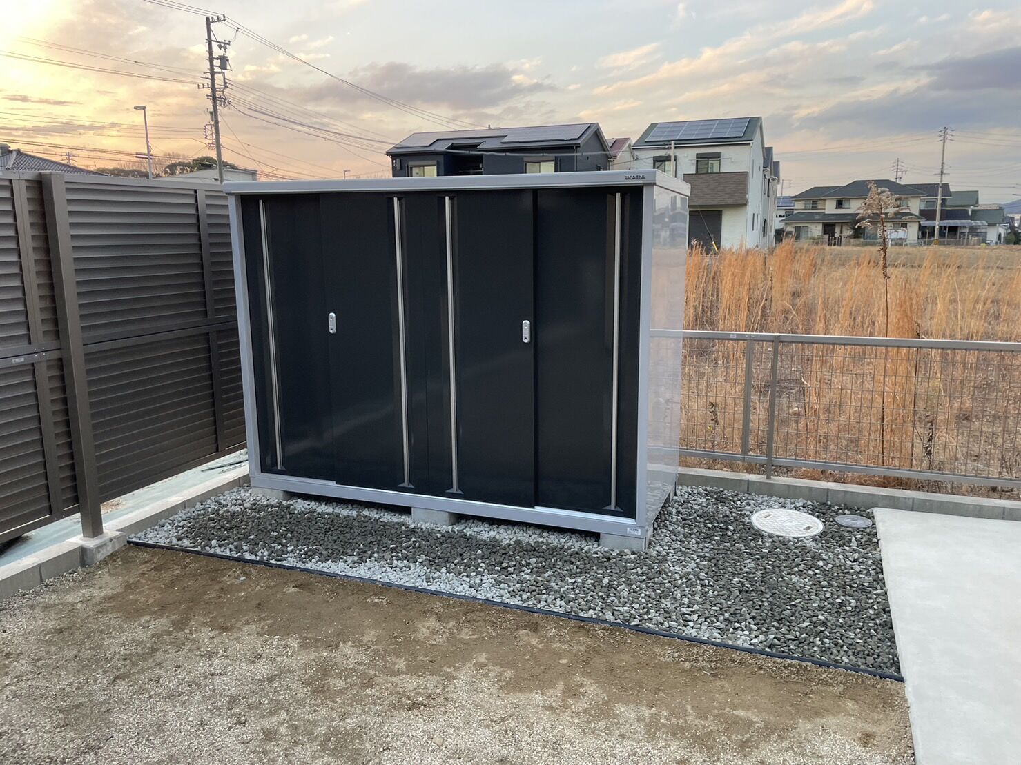 尾張旭市U様邸　リンクストーン樹脂舗装工事＋モルタル階段新設