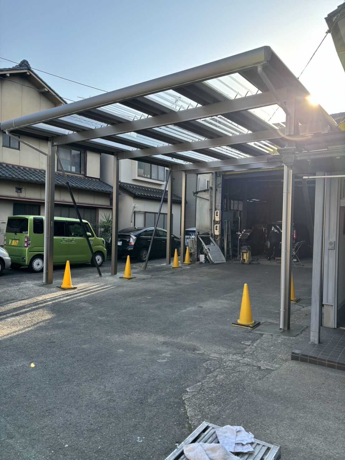 尾張旭市U様邸　リンクストーン樹脂舗装工事＋モルタル階段新設