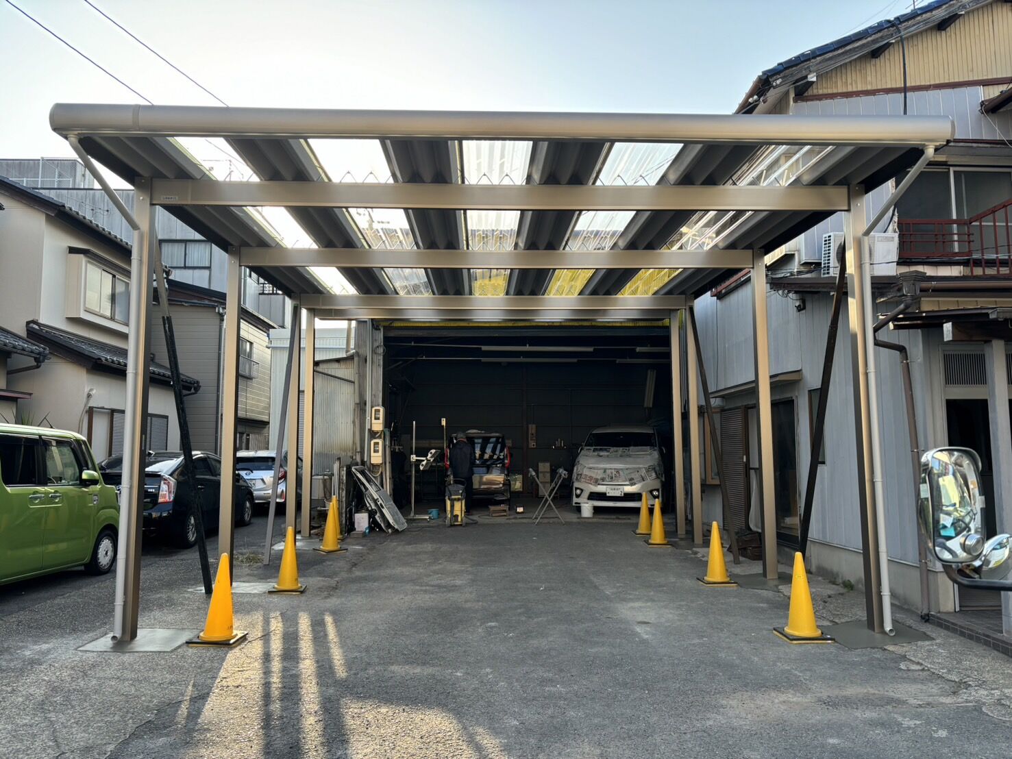 尾張旭市U様邸　リンクストーン樹脂舗装工事＋モルタル階段新設