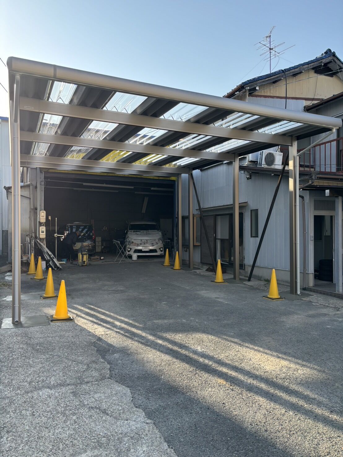 尾張旭市U様邸　リンクストーン樹脂舗装工事＋モルタル階段新設