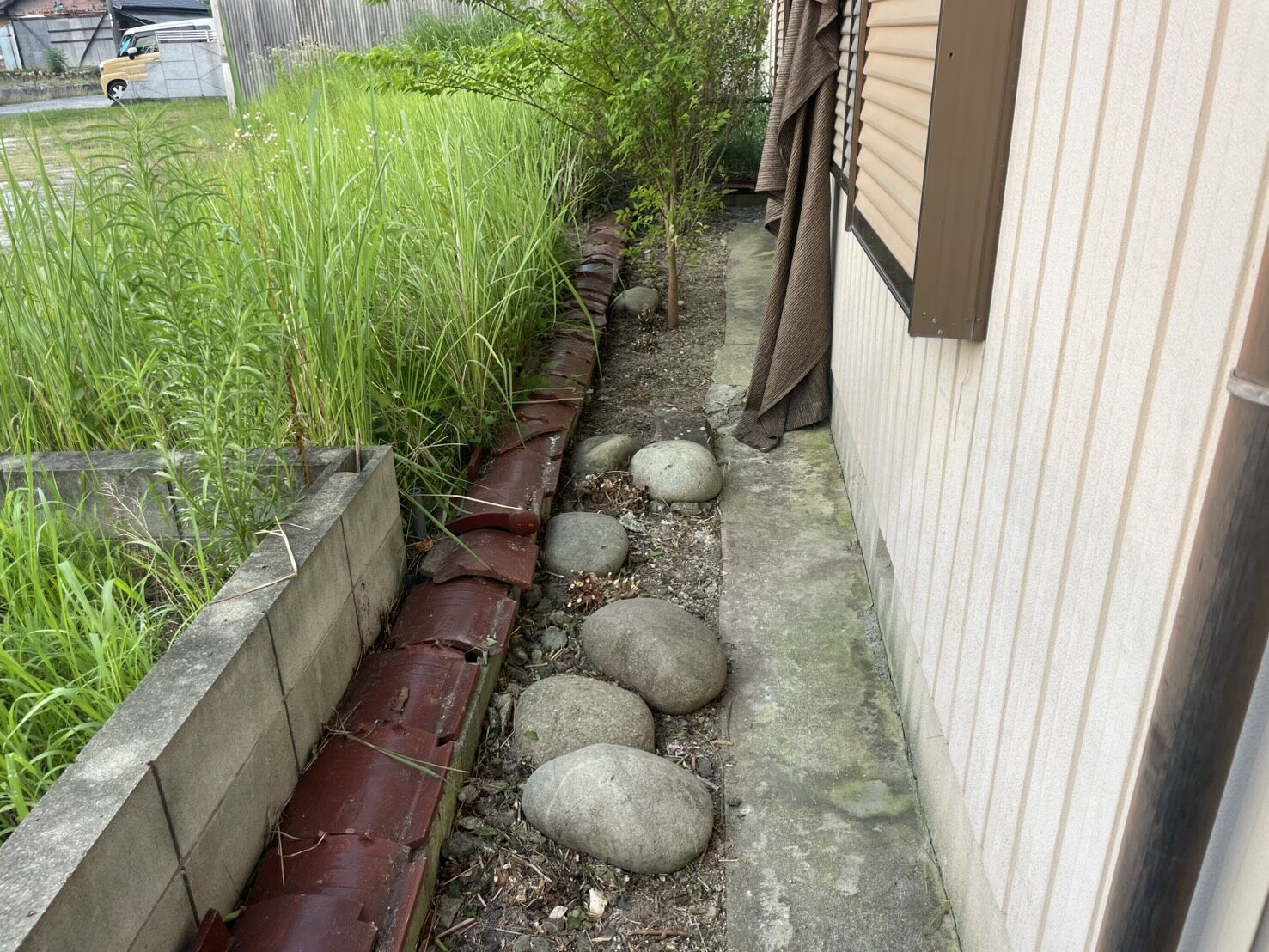 尾張旭市U様邸　リンクストーン樹脂舗装工事＋モルタル階段新設