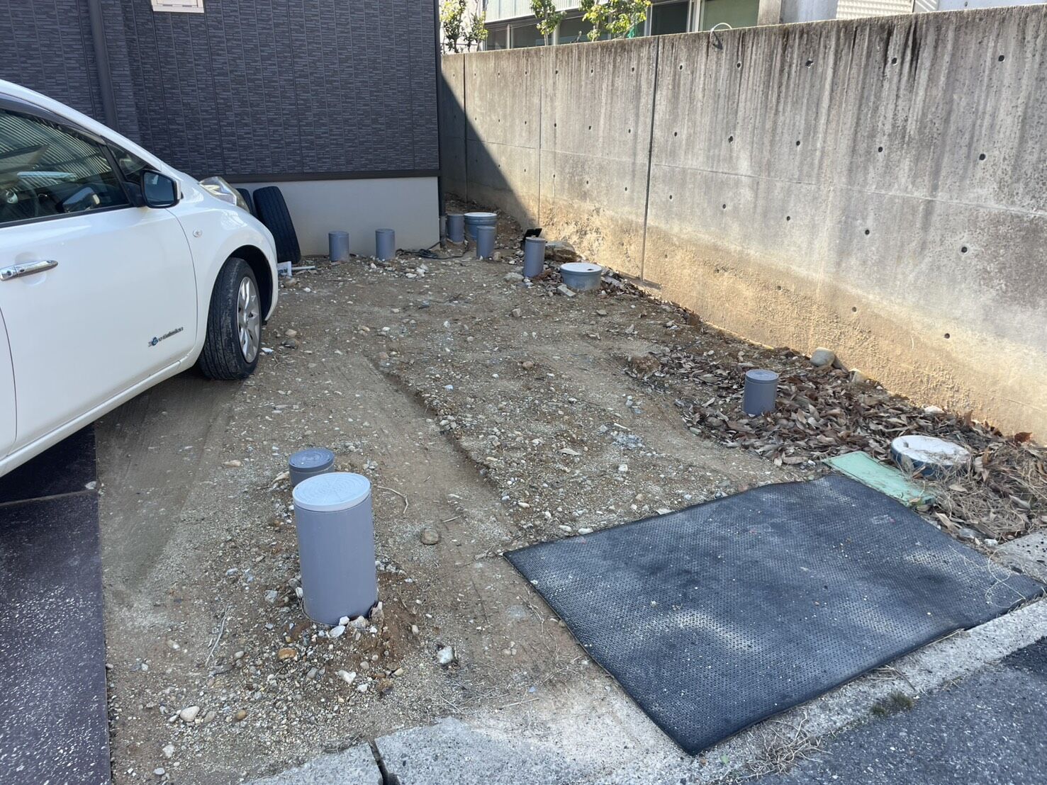 尾張旭市U様邸　リンクストーン樹脂舗装工事＋モルタル階段新設