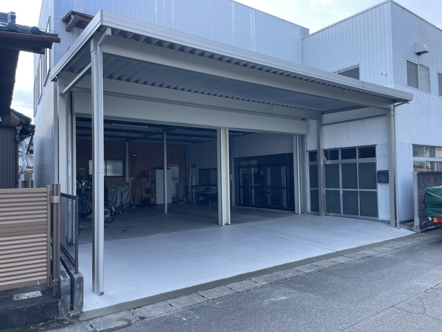 尾張旭市U様邸　リンクストーン樹脂舗装工事＋モルタル階段新設
