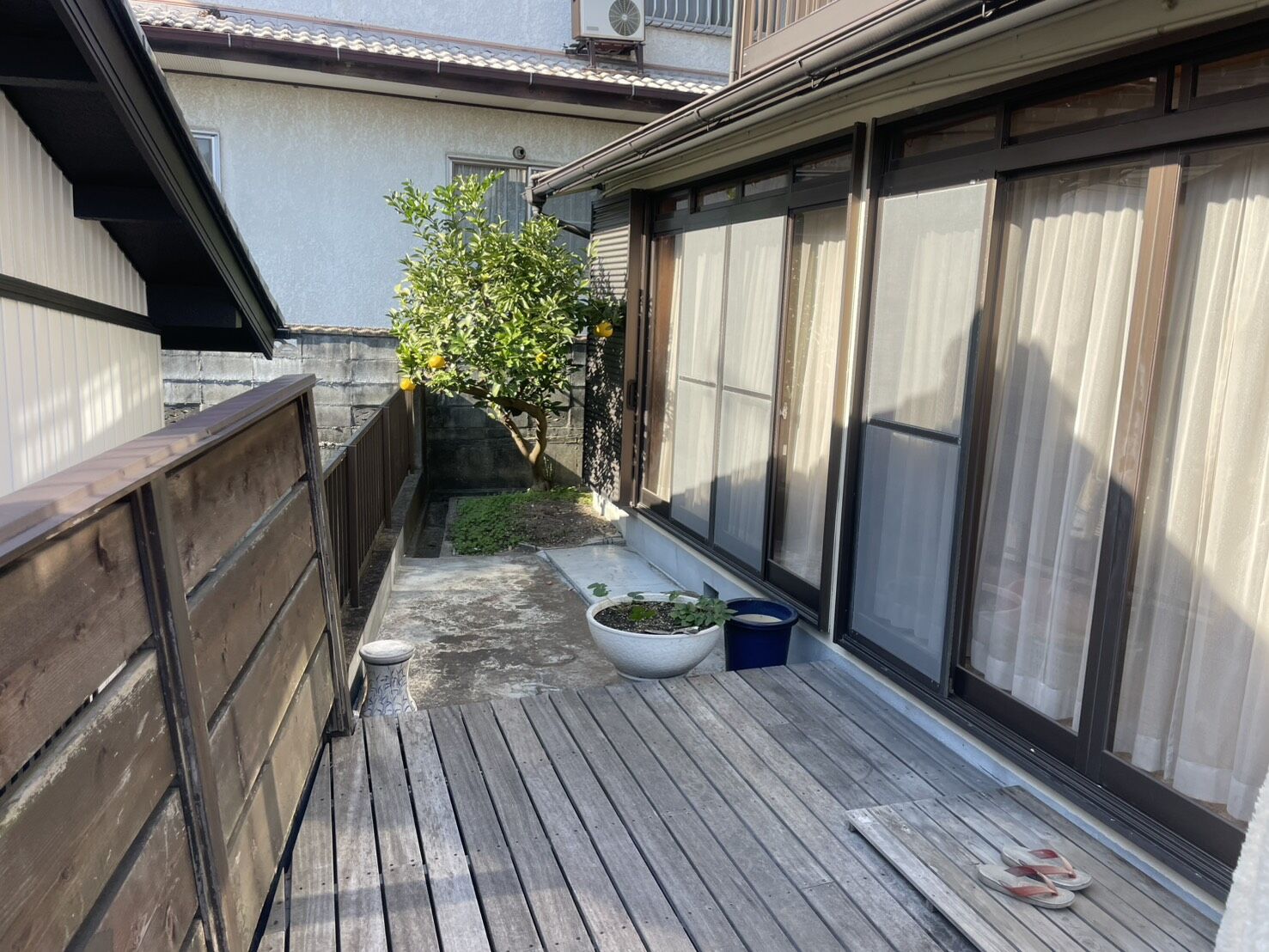 尾張旭市U様邸　リンクストーン樹脂舗装工事＋モルタル階段新設
